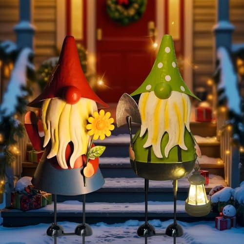 Solar Gnomes Garden Statue (2 Count)