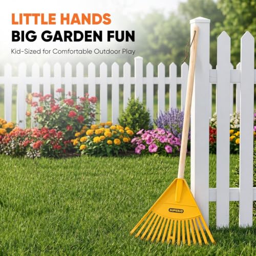 Kids Leaf Rake (Yellow)