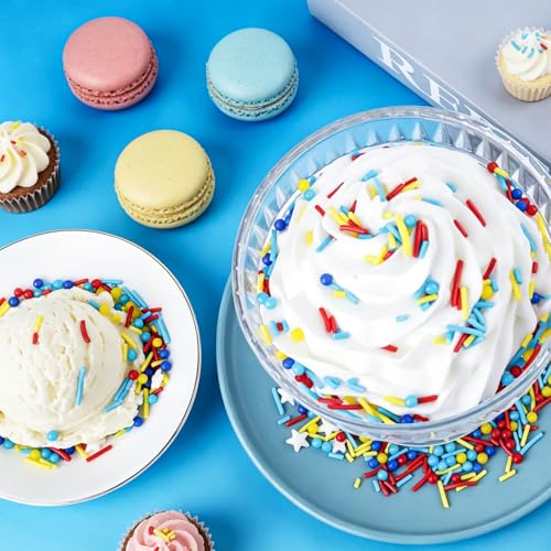 Red Blue and Yellow Sprinkles for Cake Decorating (Yellow Blue Red)