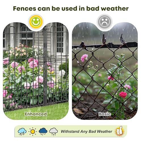 10 Panels Garden Fence with Gate (10 Count)