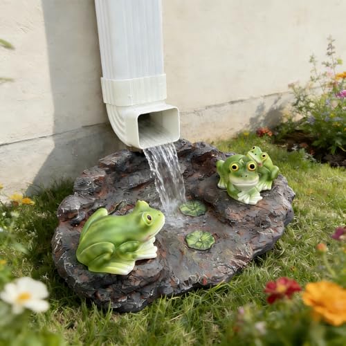 3 Frog Downspout Splash Block (Frog-soil-big)