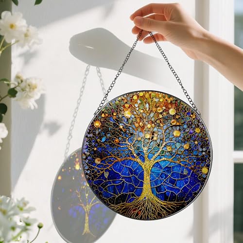 8 Inch Stained Glass Tree of Life Ornament (Tree of Life)