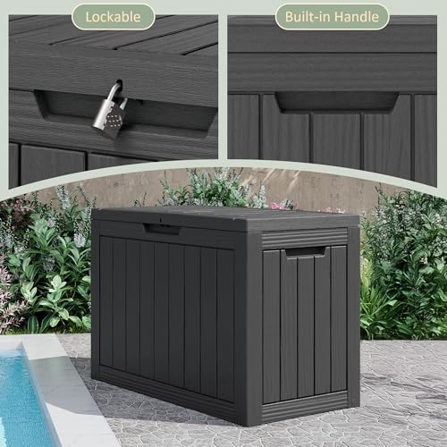 45 Gal Deck Box (45 Gallon / Striped Black)