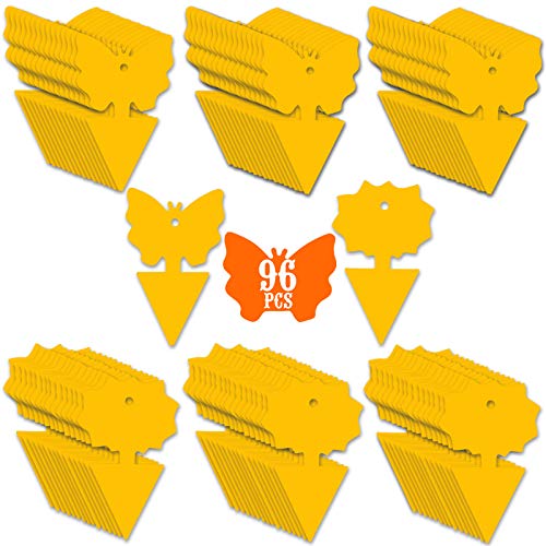 96PCS Fruit Fly Sticky Traps (96 Pieces Yellow)