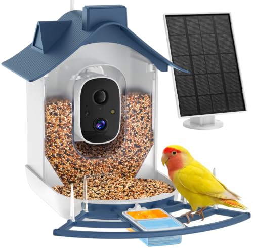 Smart Bird Feeder with Camera (Blue01)