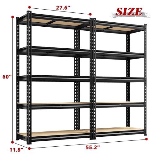 Storage Shelves (11.8"D x110.4"W x 60"H)