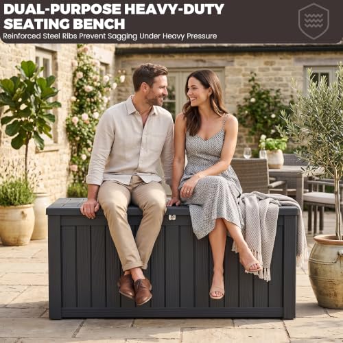 Outdoor Storage Box (Black / 150 Gallon 3.0)