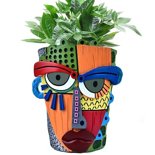 Abstract Face Planter Pots for Indoor Plants & Flowers Deco Gift