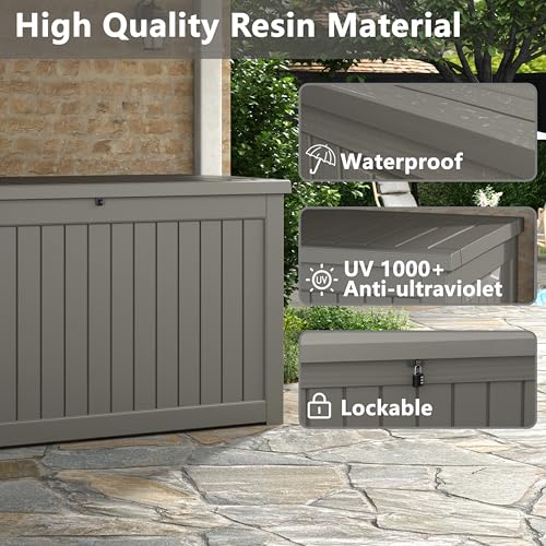 Outdoor Storage Box (Grey / 280 Gallon)