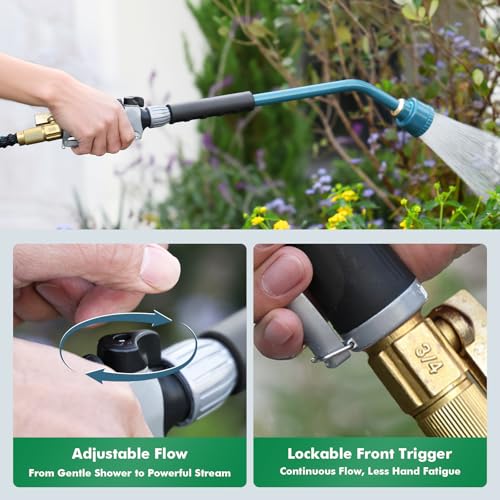 24 Inches Long Watering Wand for Garden Hose (Blue)