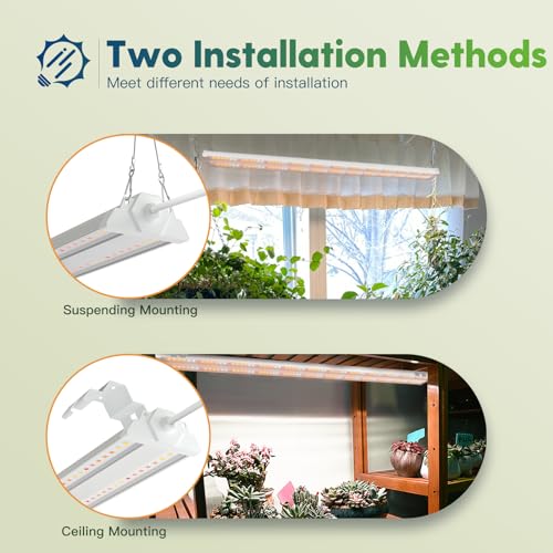 1Pack 4FT Grow Light for Indoor Plants