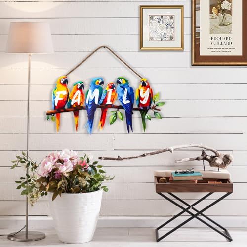 Metal Parrot Wall Art (Parrot(family))