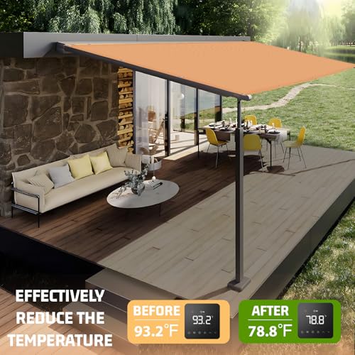 Shade Cloth 9x9 FT Sun Shade (9' x 9' custom size / Peach Fuzz)