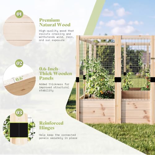 U Shape Raised Garden Bed (7.5x12x6 FT)