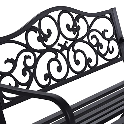 50" Outdoor Garden Bench Patio Park Bench