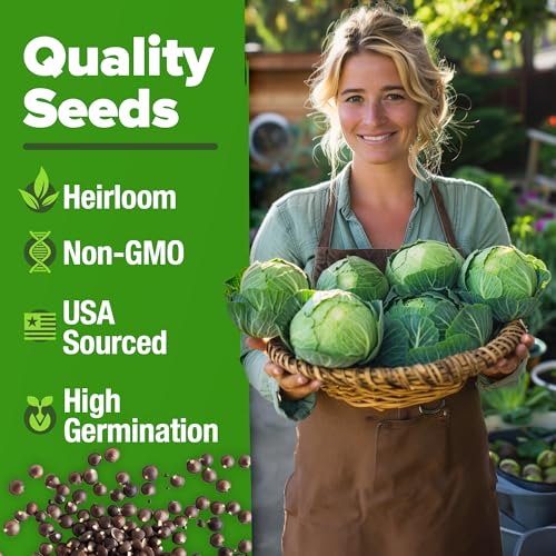 7 Cabbage Variety Mix 2000+ Vegetable Seeds