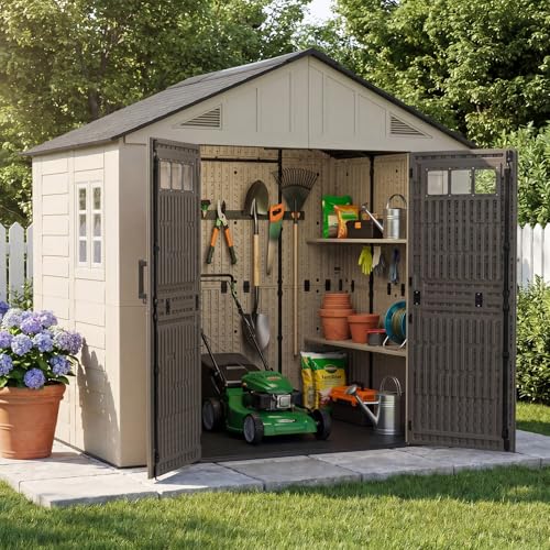 8x6 Ft Outdoor Storage Shed with Floor (8x6)