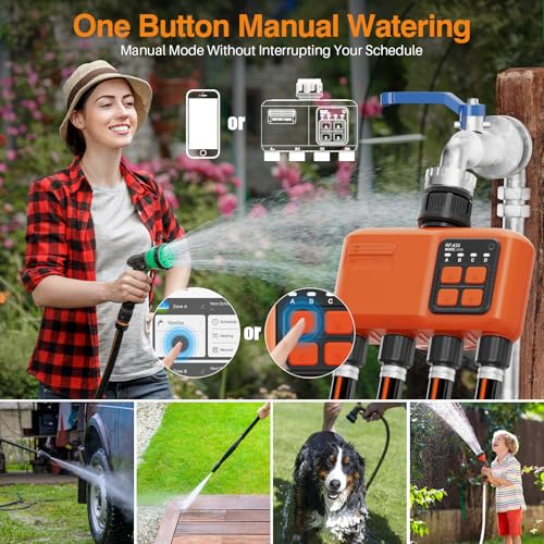 Smart WiFi Sprinkler Timer 4 Zone (4 Outlet)