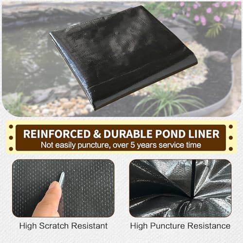 10X10FT Reinforced PE Pond Liner for Fish