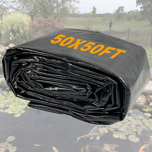 50X50FT Reinforced PE Pond Liner for Fish (50x50ft)