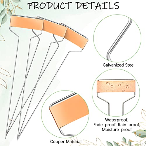 160 Pcs Metal Garden Tags Plant Labels (Copper / 10 Inch)