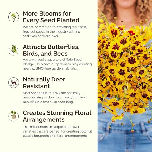 All Annual Wildflower Mixed Seeds for Planting
