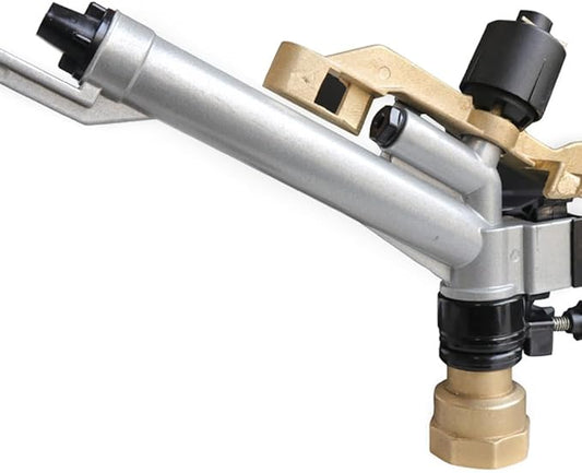 1.5" Impact Sprinkler Head, 360° Adjustable Agriculture Irrigation Sprinkler Gun with Nozzle Kit, for Farms, Orchards, Tea Gardens, Forestry