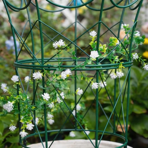 22.9" Peony Cage Sturdy Metal Plant Support for Peonies & Dahlias (Green / 22.9"x18.5")