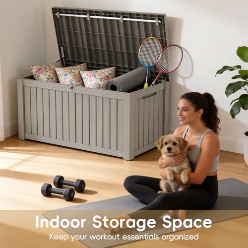 Outdoor Storage Box (Grey / 150 Gallon)