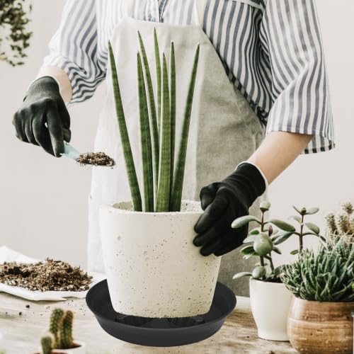 2 Pack Plant Saucer 8 inch (8"-2 Pack / Black)