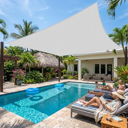 6'X8' Sun Shade Sail Sand Curved Rectangle (Sand / 0 6' X 0 8')