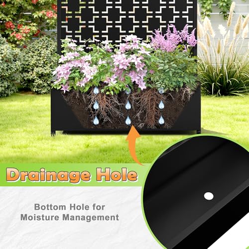 Metal Raised Garden Bed (Black-square / 71" x 35" x 16")