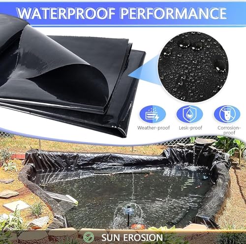 Pond Liner 15 FT x 15 FT HDPE Pond Liners
