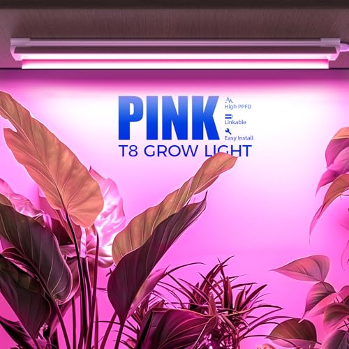 T8 LED Grow Light (Pink / 2ft-6 Packs)