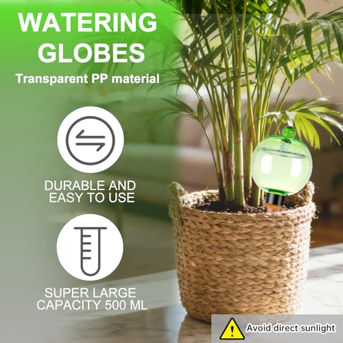 2 Pack Self Watering Globes 17oz Large Plant Watering Globes Top Fill (2 Count)