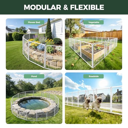 No Dig Garden Fence (White / 24"H)
