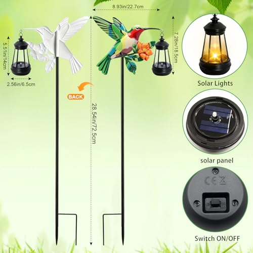 Hummingbird Solar Garden lights Outdoor Waterproof