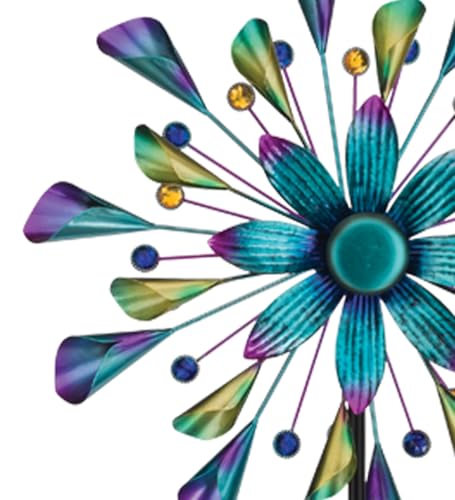 Wind Spinner Outdoor Metal Kinetic Yard Art with Stake (Cones / Medium (70-79 Inch))