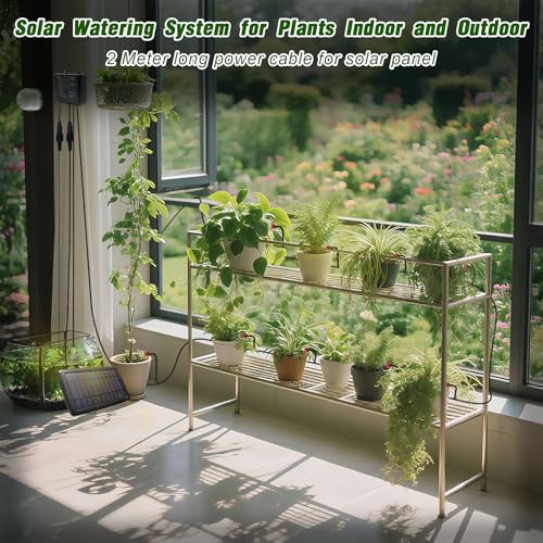 Solar Drip Irrigation System for Garden (Otd-10 pots-33FT / Red)
