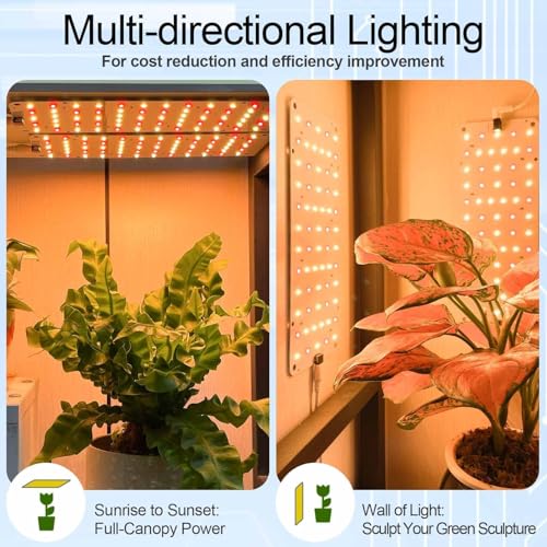 Panel Grow Light for Indoor Plants (Warm White / 2 Pack)