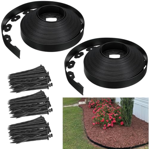 Garden Edging Borders 1.5IN x 98FT (Black / 1.5IN x 98 FT)