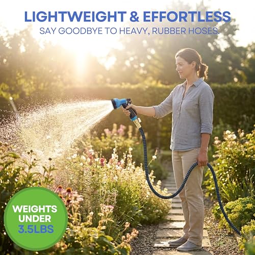 XpandaHose 75ft Expandable Garden Hose (75ft / Blue/Black)