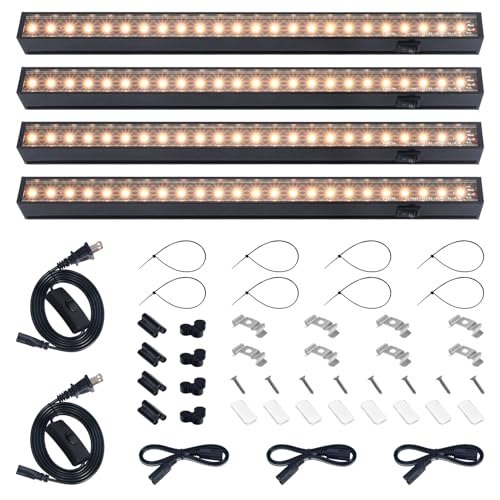 Grow Lights for Indoor Plant (Yellow / 1ft-black Cover)