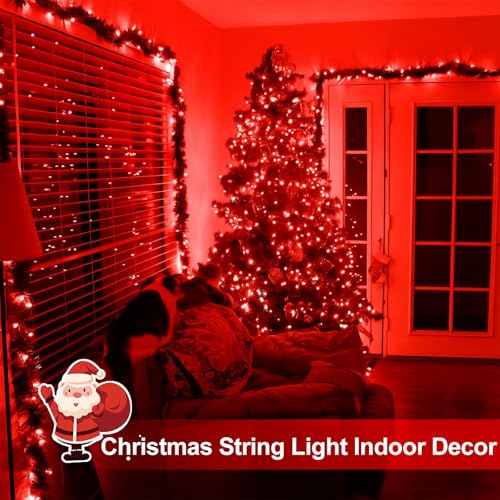 Solar Fairy Lights (Red / 2 Pack-400LED)