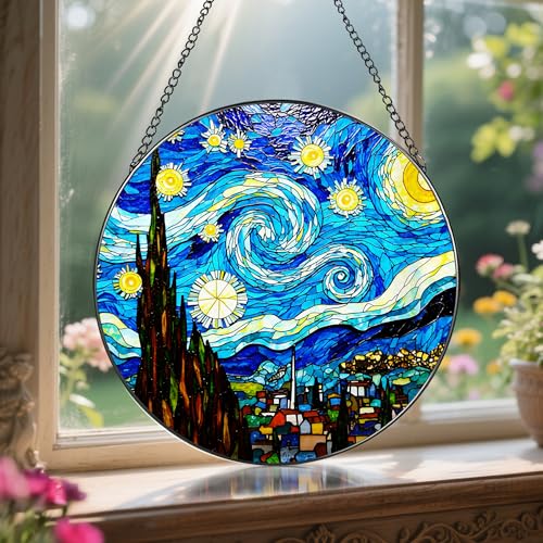 8'' Van Gogh Starry Night Sun Catcher Ornament (Starry Night)