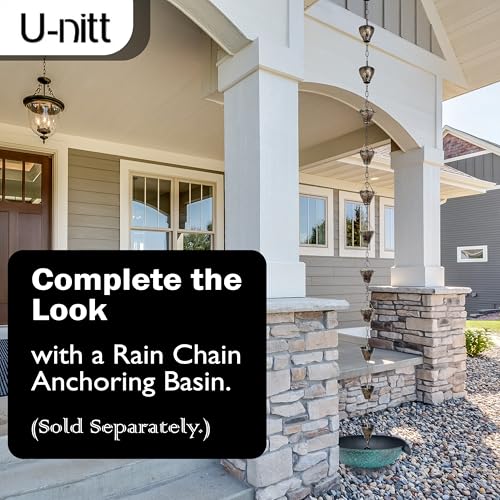 Rain Chain Water Collection for Gutters Rainwater Catcher & Diverter