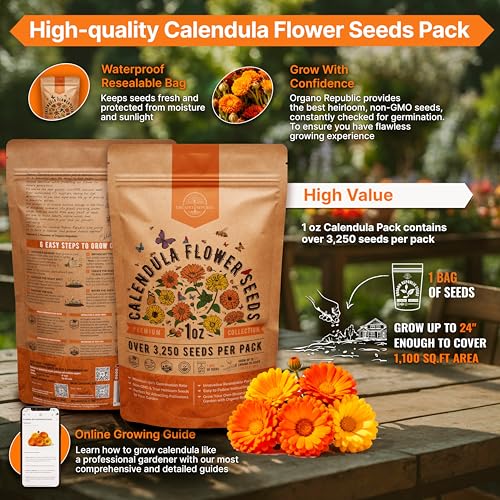 Calendula Seeds Pack 1 oz