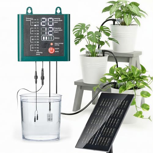 Solar Drip Irrigation System with USB Charging (Green)