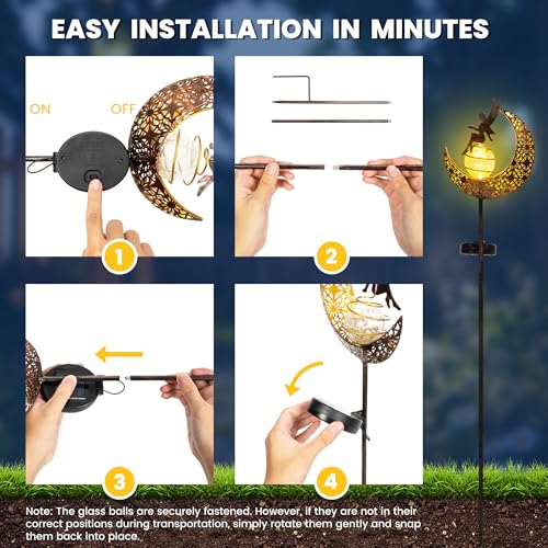 Solar Fairy Lights Outdoor Waterproof (2 Count)