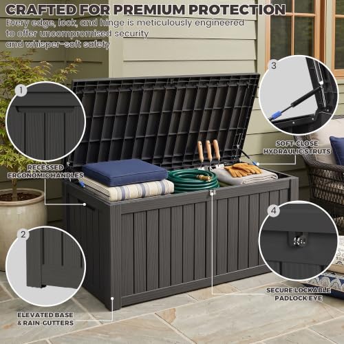 Outdoor Storage Box (Black / 150 Gallon 3.0)